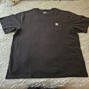Carhartt Men's Loose Fit Black T Shirt Size 2XL